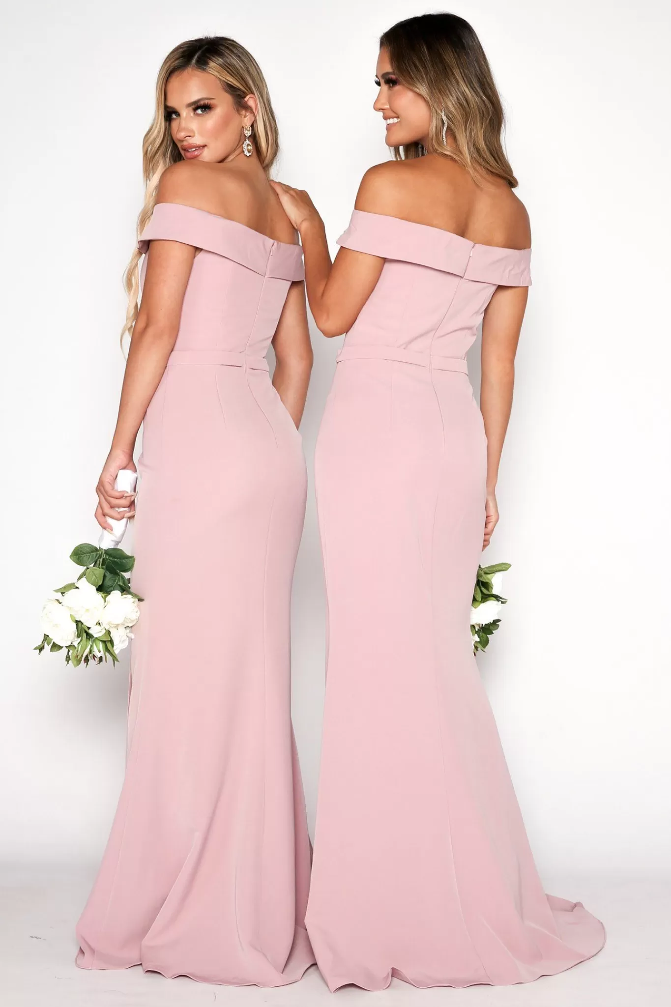 Women Hot Pink Dresses | Black Tie Dresses>Alyssa Maxi Dress - Dusty Pink