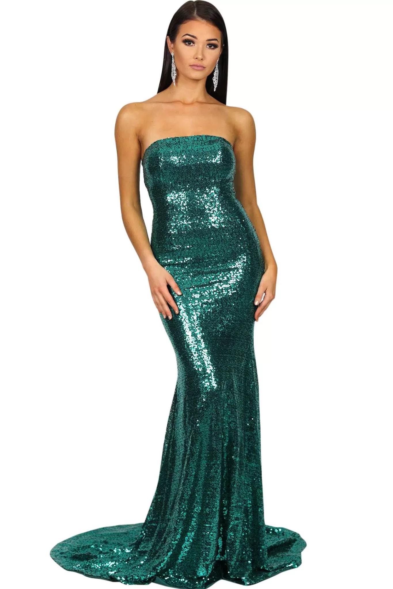 Women NBLUXE Formal Dresses | Dresses>Angelisa Gown - Emerald (XS - Clearance Sale)