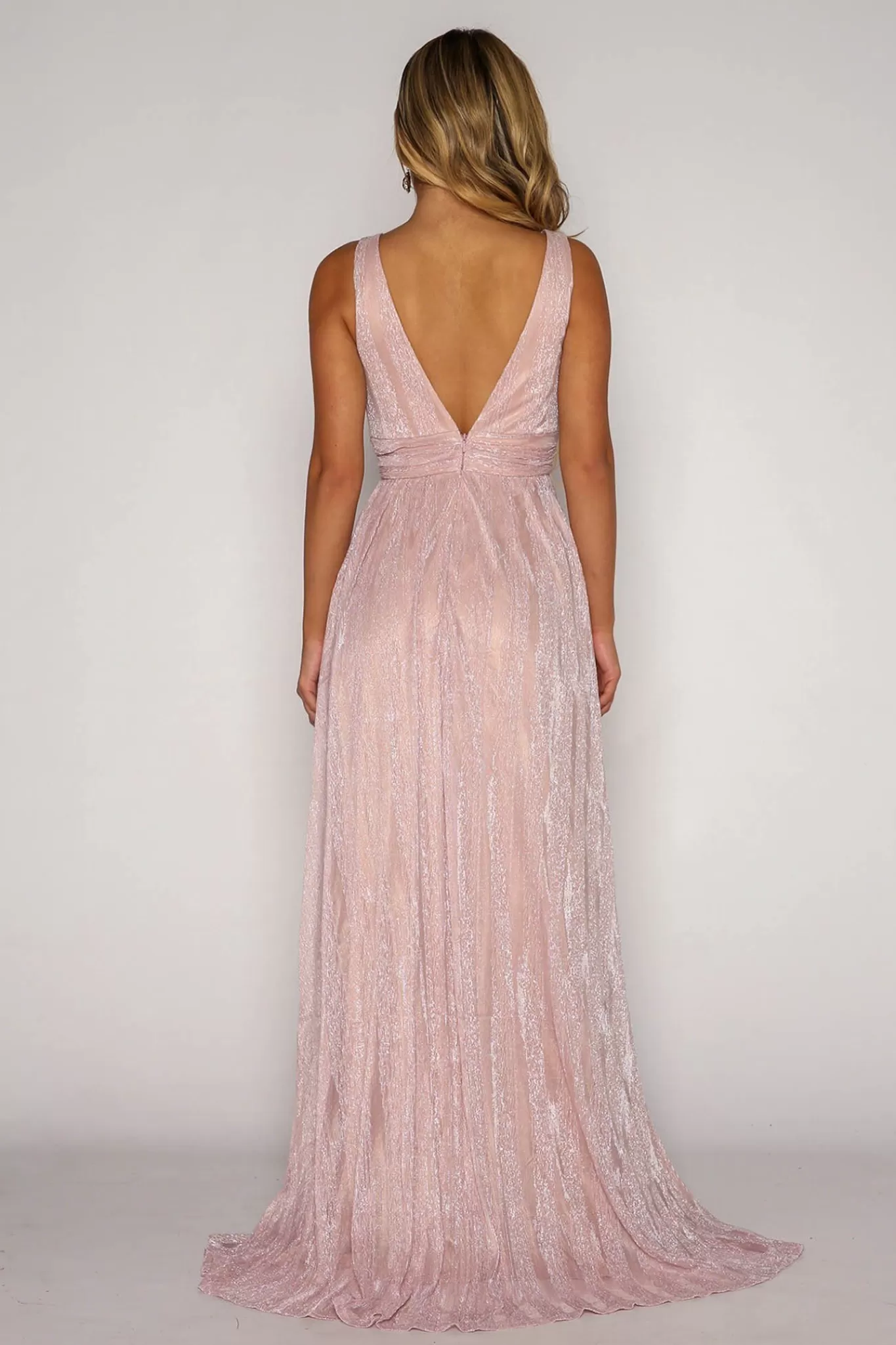 Women Hot Pink Dresses | Black Tie Dresses>ANIYA Gown in Shimmer Pink (XS,S - Clearance Sale)