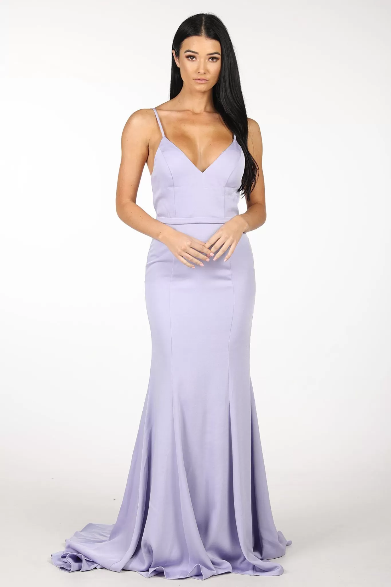 Women Hot Pink Dresses | Black Tie Dresses>Antonia Gown - Lilac (XXL - Clearance Sale)