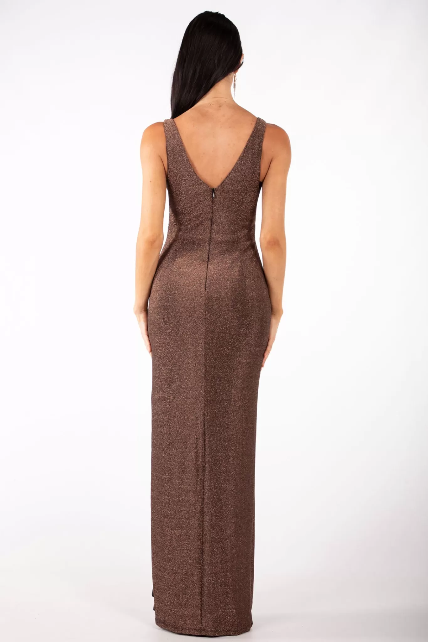 Women Hot Pink Dresses | Backless Dresses>Aspen Maxi Dress - Chocolate