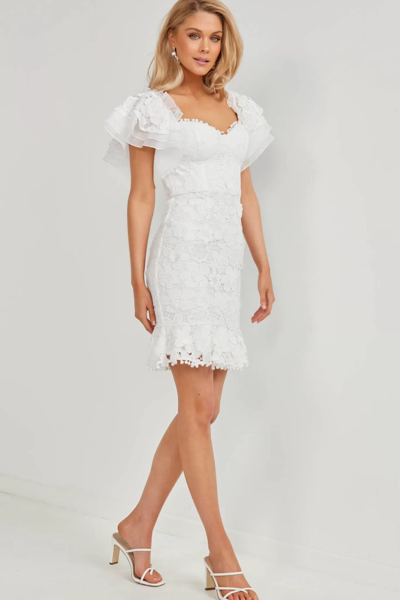 Women Twosisters Dresses | Lace Dresses>BEATA Mini Lace Dress - White