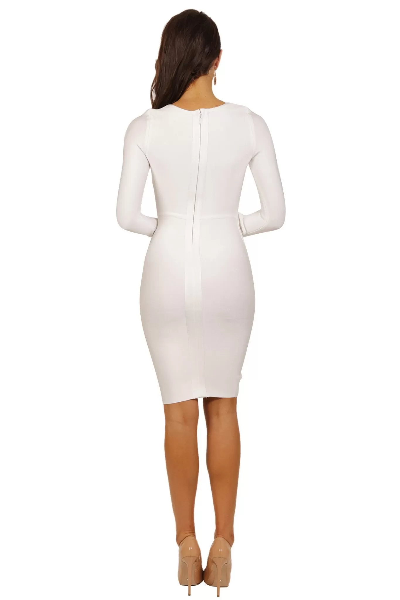 Women Noodz Boutique Dresses | Bandage Dresses>Brianna Dress - White (Size L - Clearance Sale)