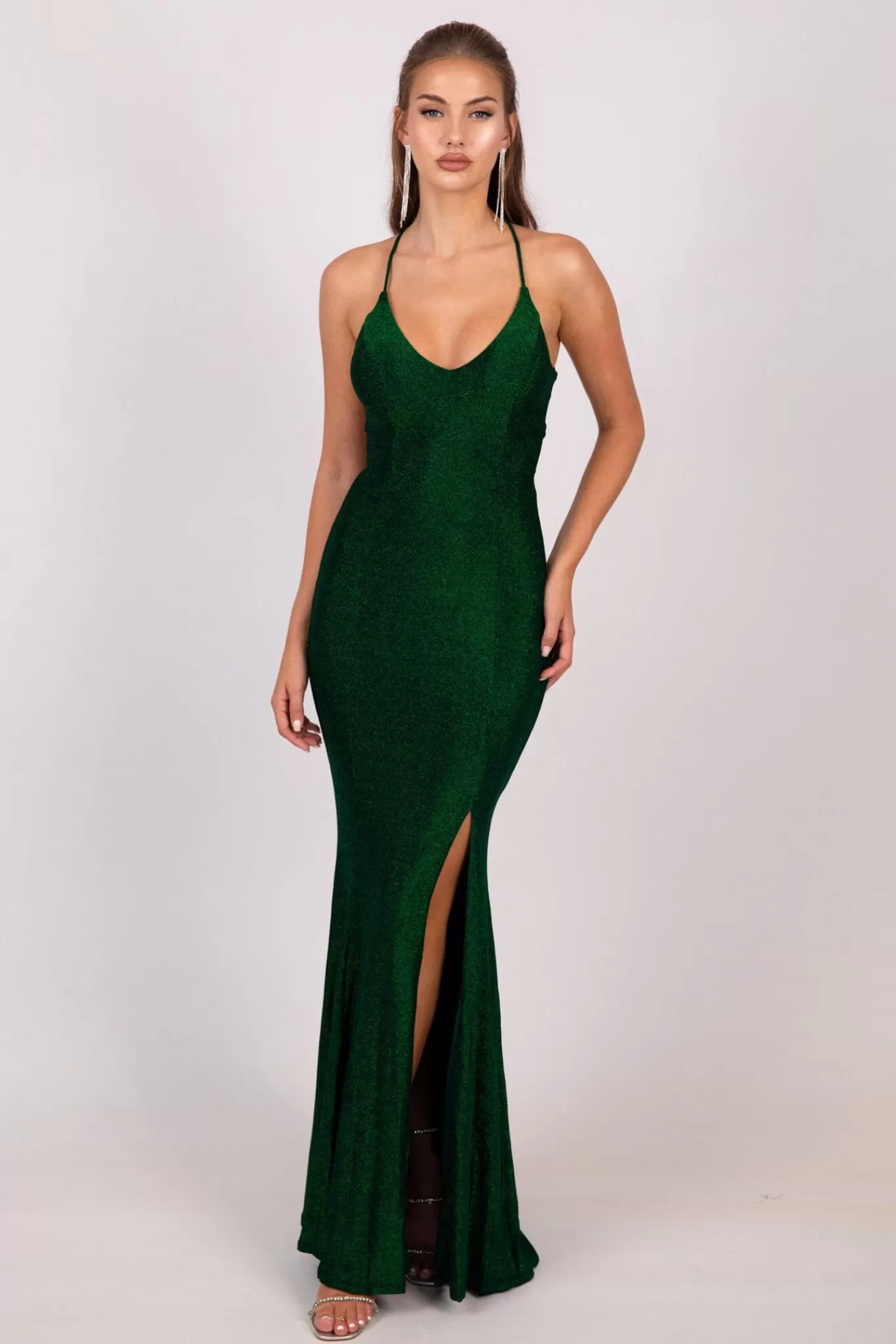 Women Hot Pink Dresses | Black Tie Dresses>Catherine Gown - Shimmer Green