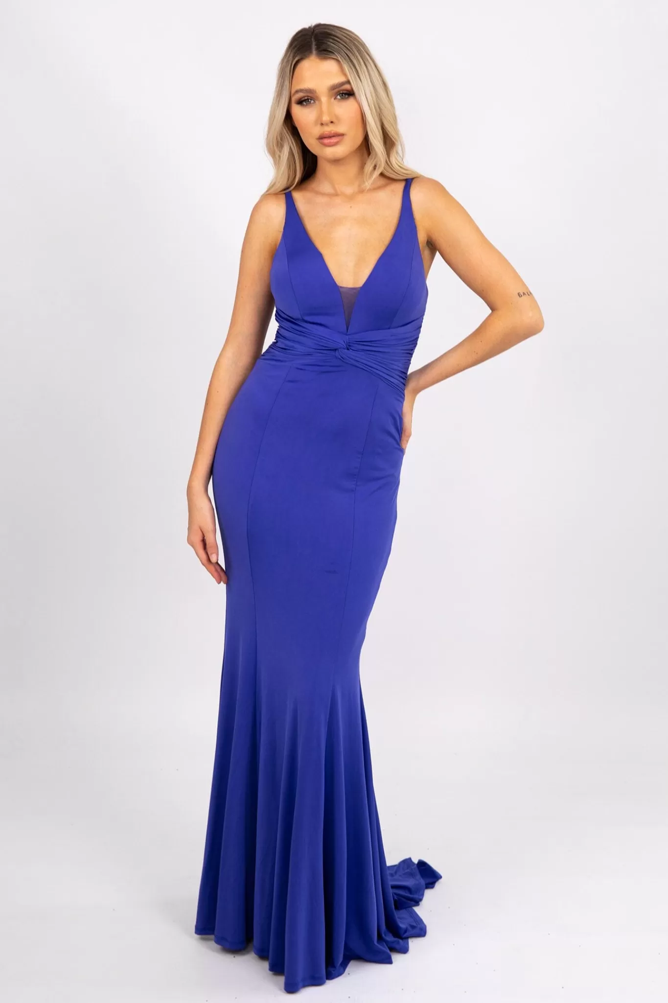 Women Hot Pink Dresses | Backless Dresses>Clara Gown in Electric Blue (XS - Clearance Sale)