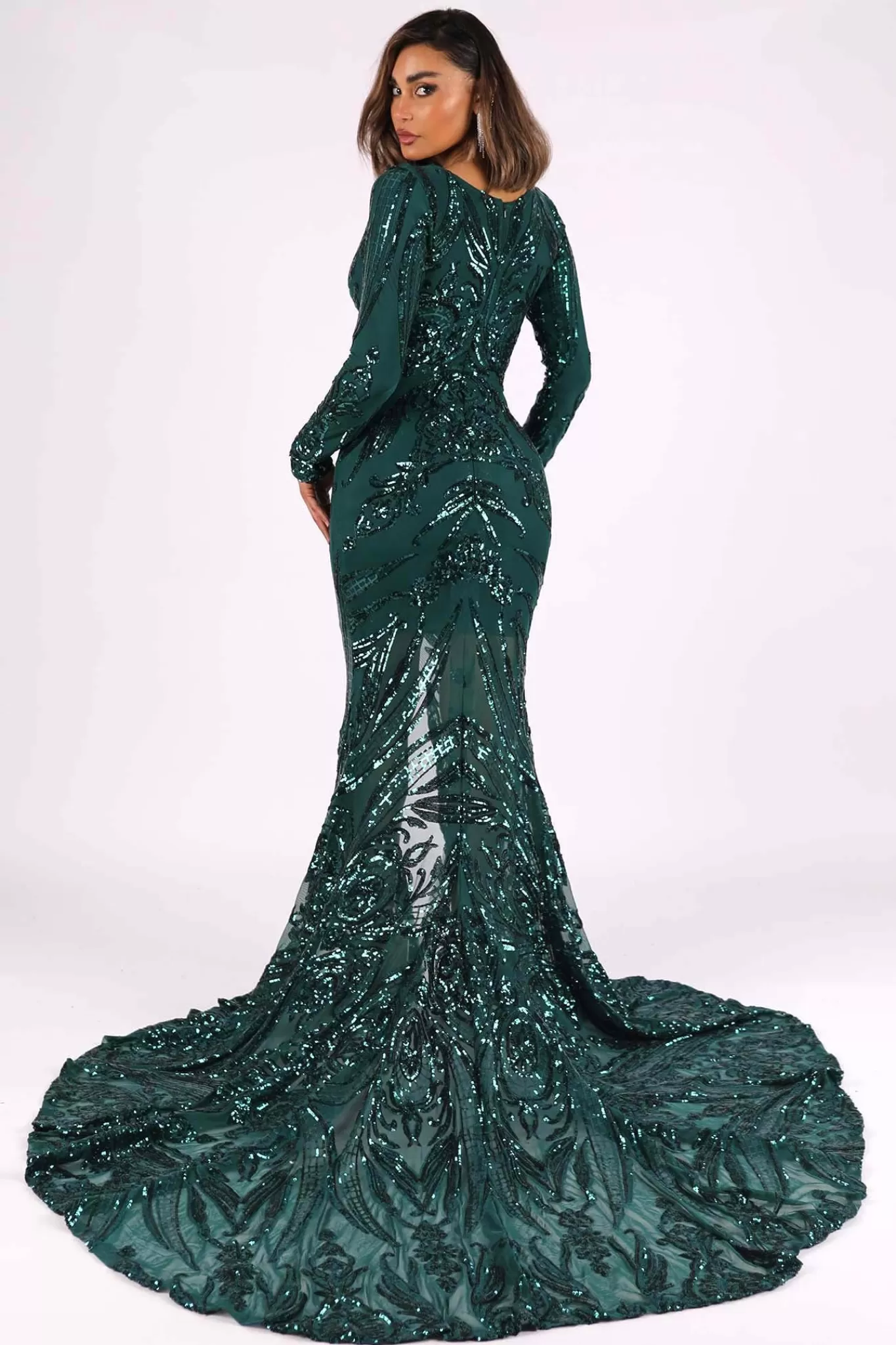 Women NBLUXE Dresses | Black Tie Dresses>Georgina Gown - Emerald (XS - Clearance Sale)