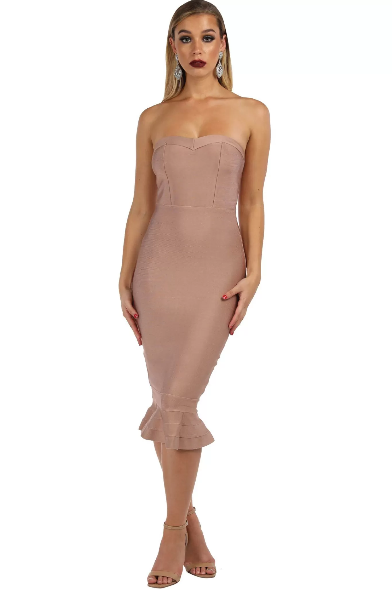 Women Noodz Boutique Dresses | Bandage Dresses>Helena Dress - Mocha