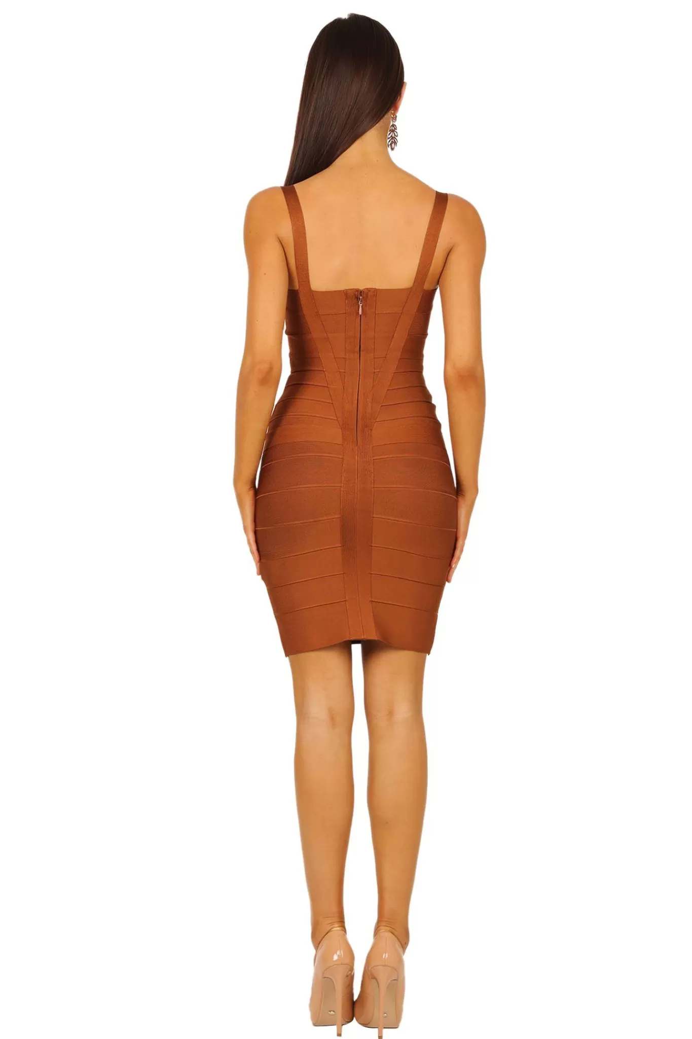 Women Noodz Boutique Dresses | Bandage Dresses>Holly Dress - Brown