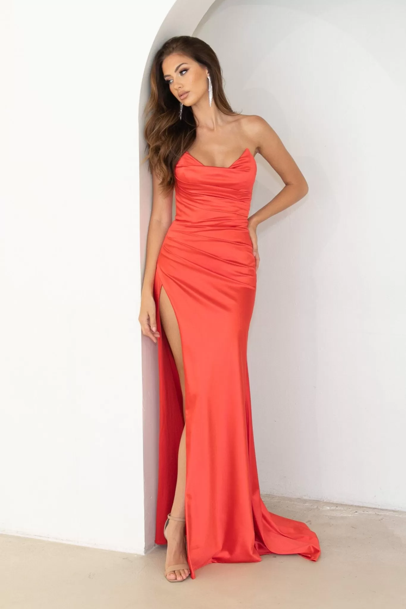 Women NBLUXE Dresses | Black Tie Dresses>Martina Gown - Red