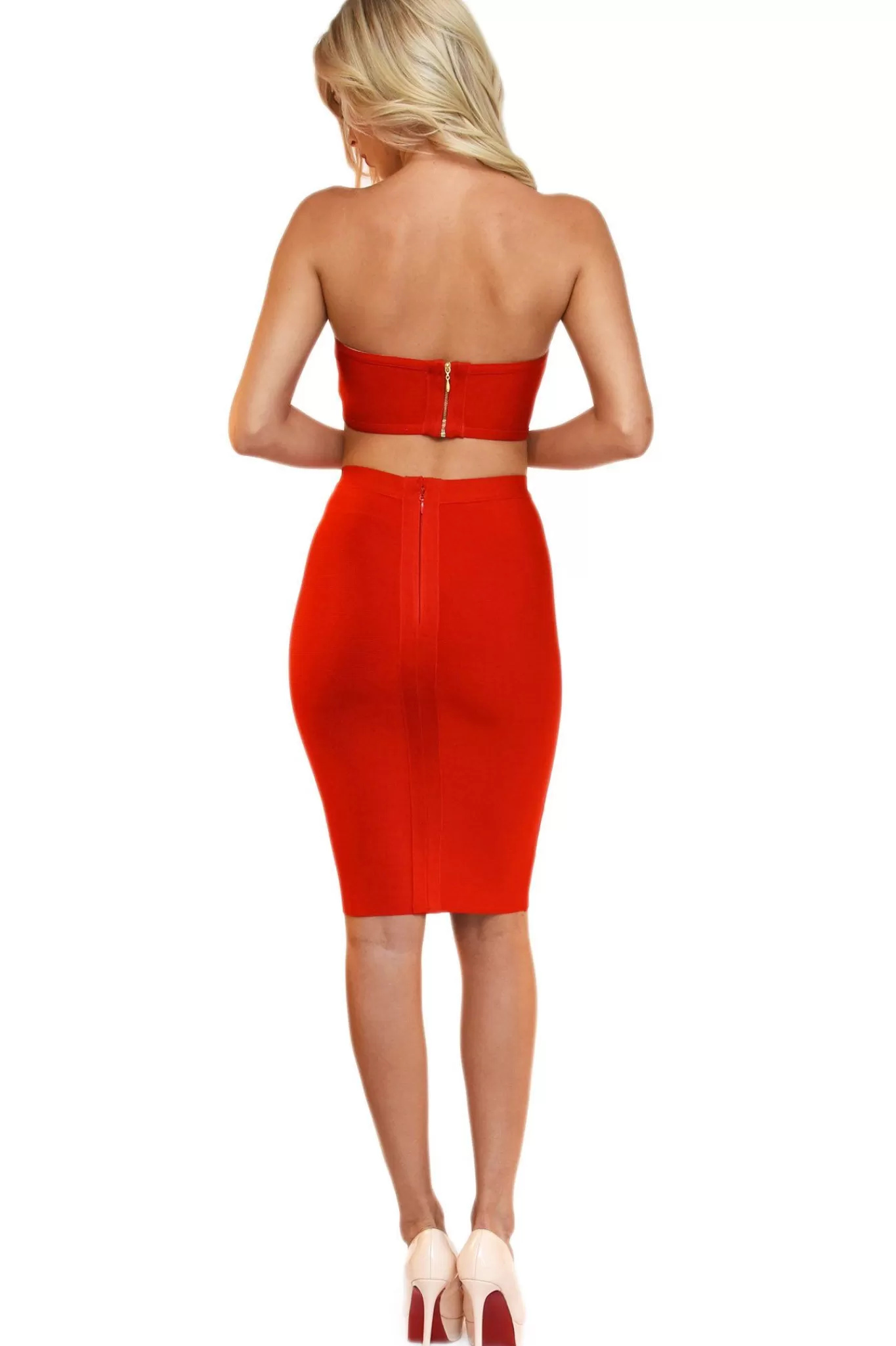 Women Noodz Boutique Two-Piece Outfits | Dresses>Paris Two-Piece Set - Red (M & L - Clearance Sale)