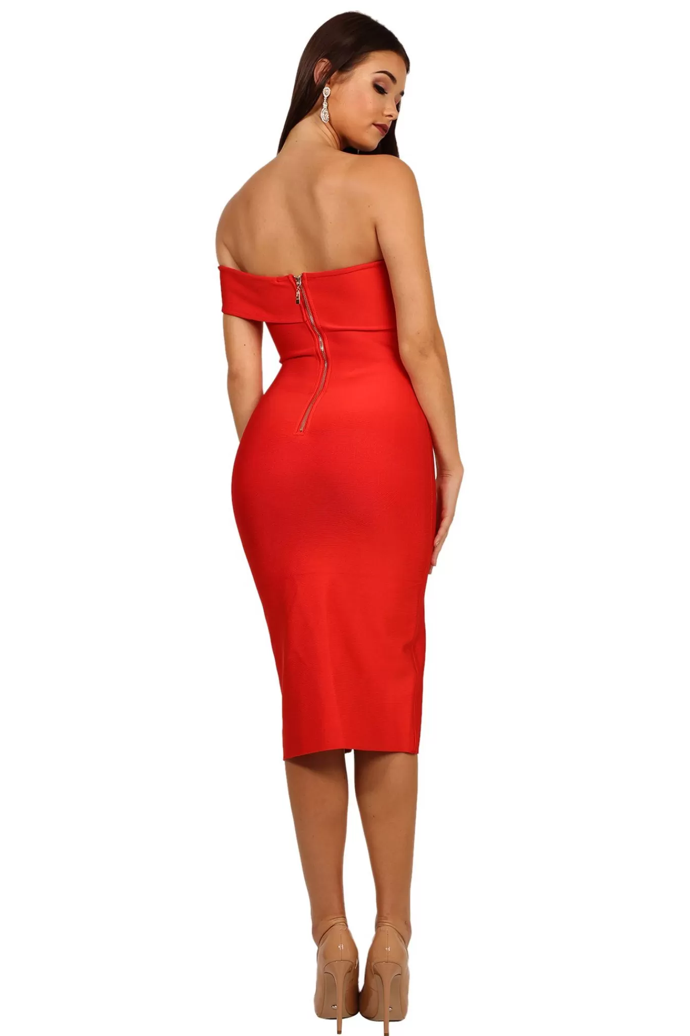 Women Noodz Boutique Dresses | Bandage Dresses>Sabrina Dress in Red (XS - Clearance Sale)