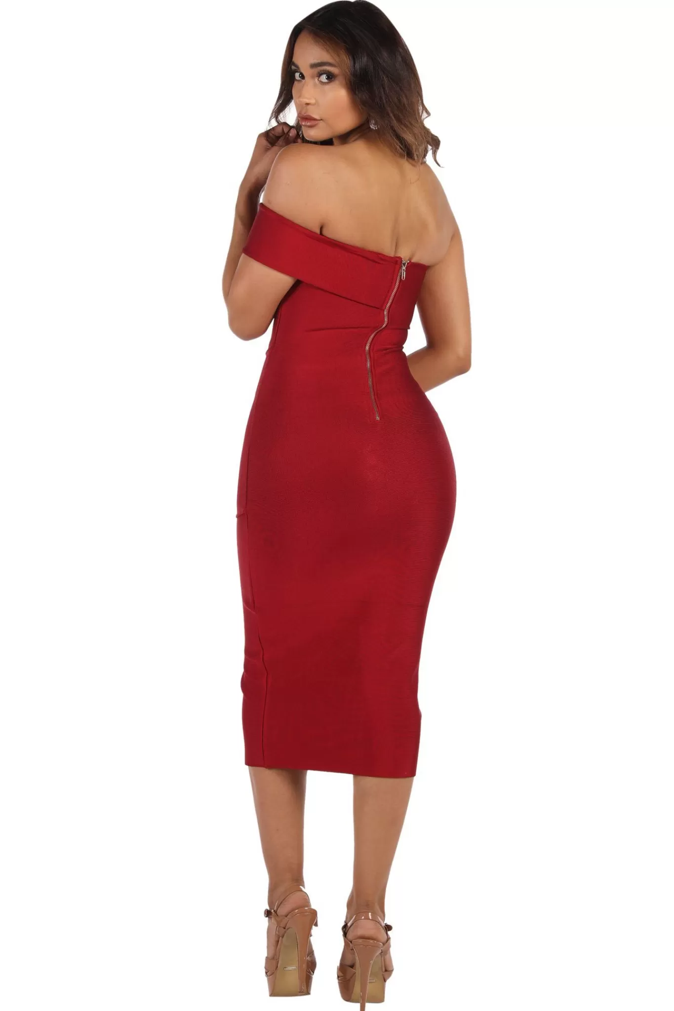 Women Noodz Boutique Dresses | Bandage Dresses>Sabrina Dress in Wine (XS & S - Clearance Sale)